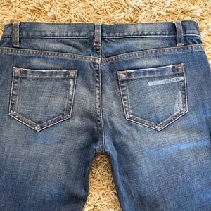 Prada GFP005 IF1 Low Rise Button Fly Denim Jeans Medium Wash Size 27